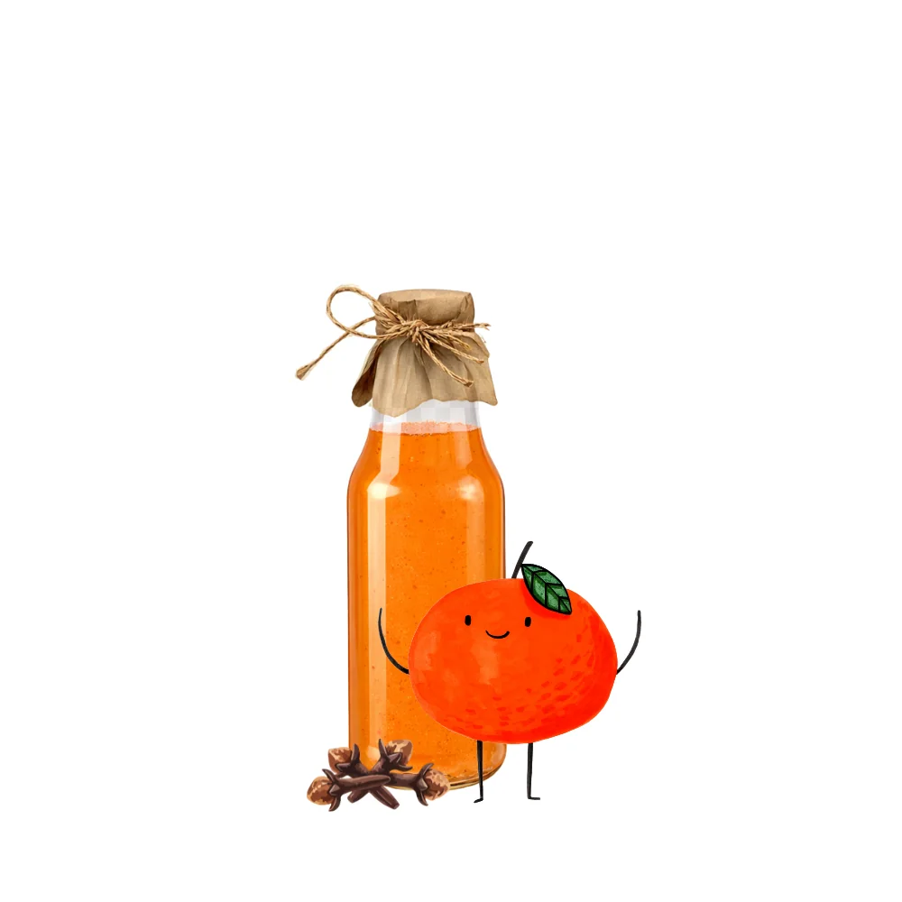Sirup z BIO pomerančů s hřebíčkem 300 ml